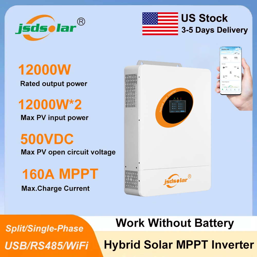 Flexible Solar Panel - Jsdsolar 12KW 48V hybride zonne-omvormer 120/240VAC